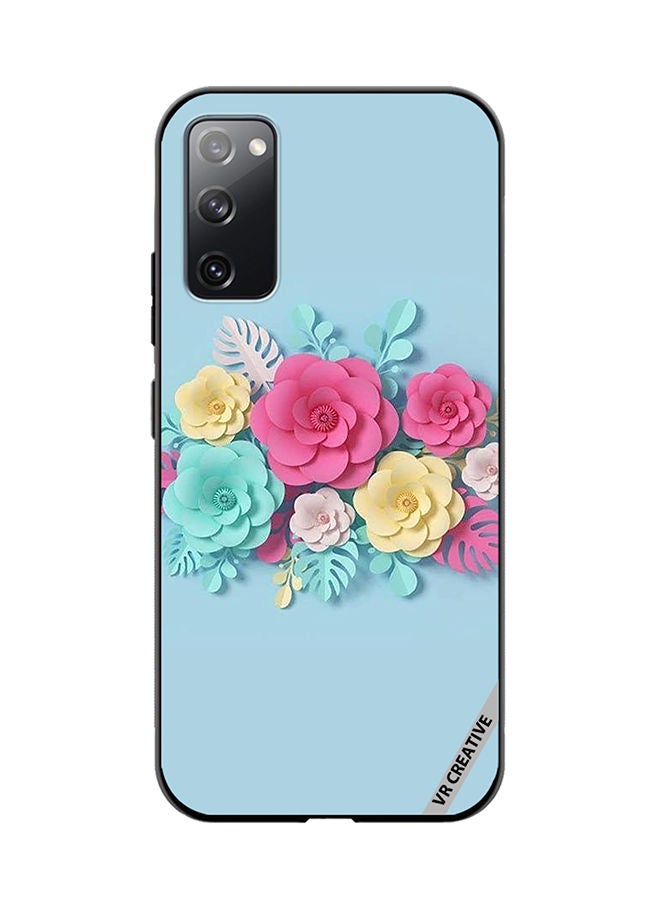 VR CREATIVE Protective Case Cover For Samsung Galaxy S20 FE 5G Flower Design Multicolour - Image 1