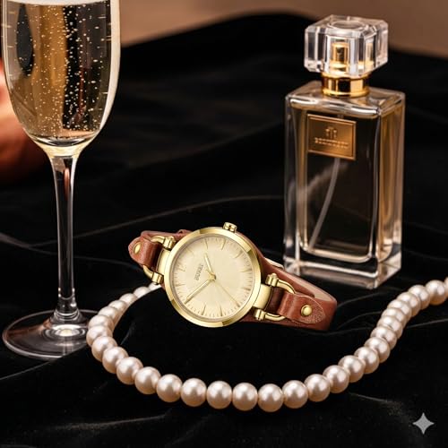 BUREI Women Watches Simple Leather Strap Watch Luxury Quartz Watches Small Thin Ladies Watch Bracelet Band Wristwatch Relogio Feminino Gifts for Women - Image 3