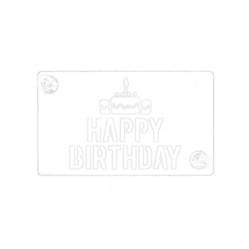 Happy Birthday Cake Stencil Template For Baking Decorating Biscuits Bread - Image 4