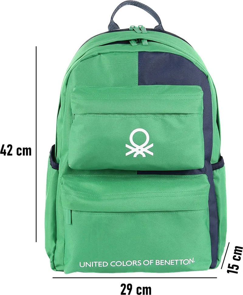 UNITED COLORS OF BENETTON . Double Compartment Backpack 03848