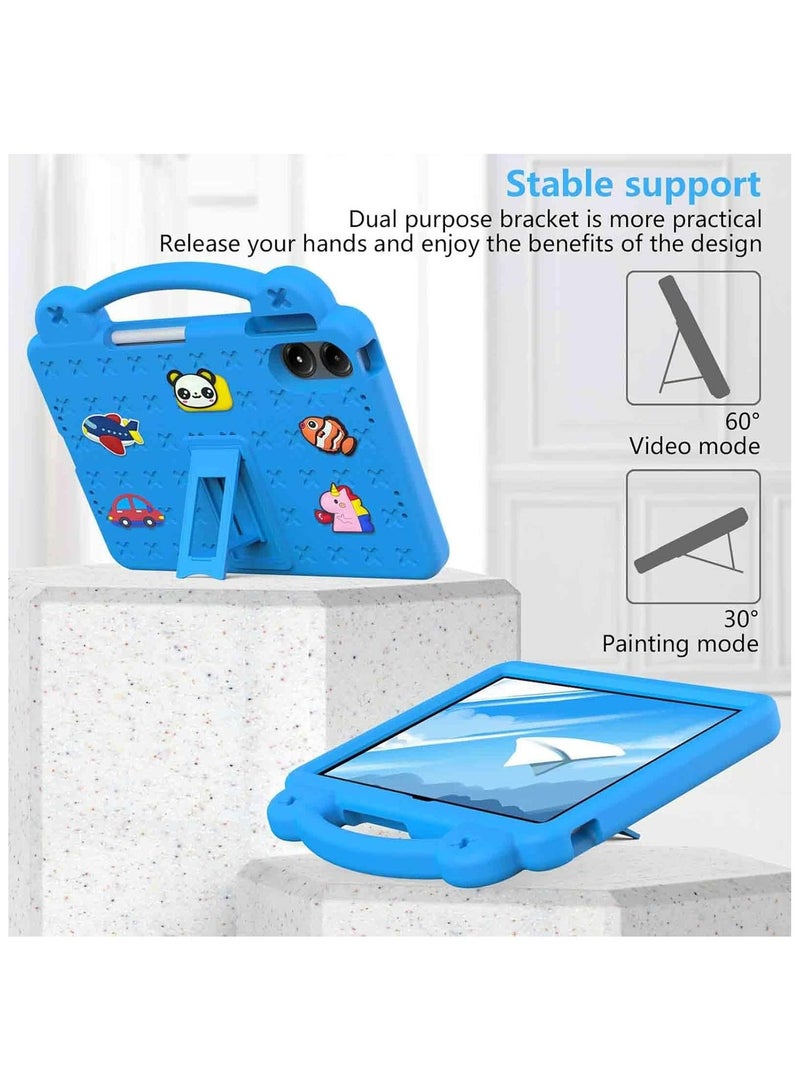 Fankalo Kids Case for Xiaomi Redmi Pad Pro/ Xiaomi Poco Pad 12.1 Inch 2024, Durable Lightweight Shockproof Case with Pen Holder, Handle Stand, Sky Blue - Image 4