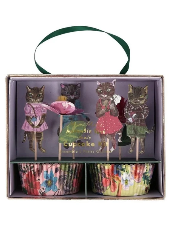 ميري ميري Nathalie Lete Flora Cat Cupcake Kit