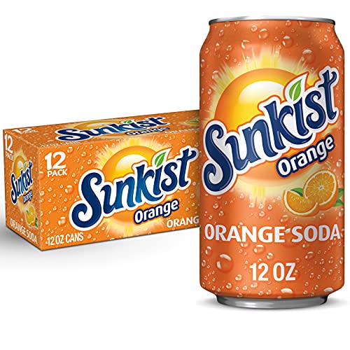 Sunkist Orange Soda, 12 fl oz cans, 12 pack - Image 1