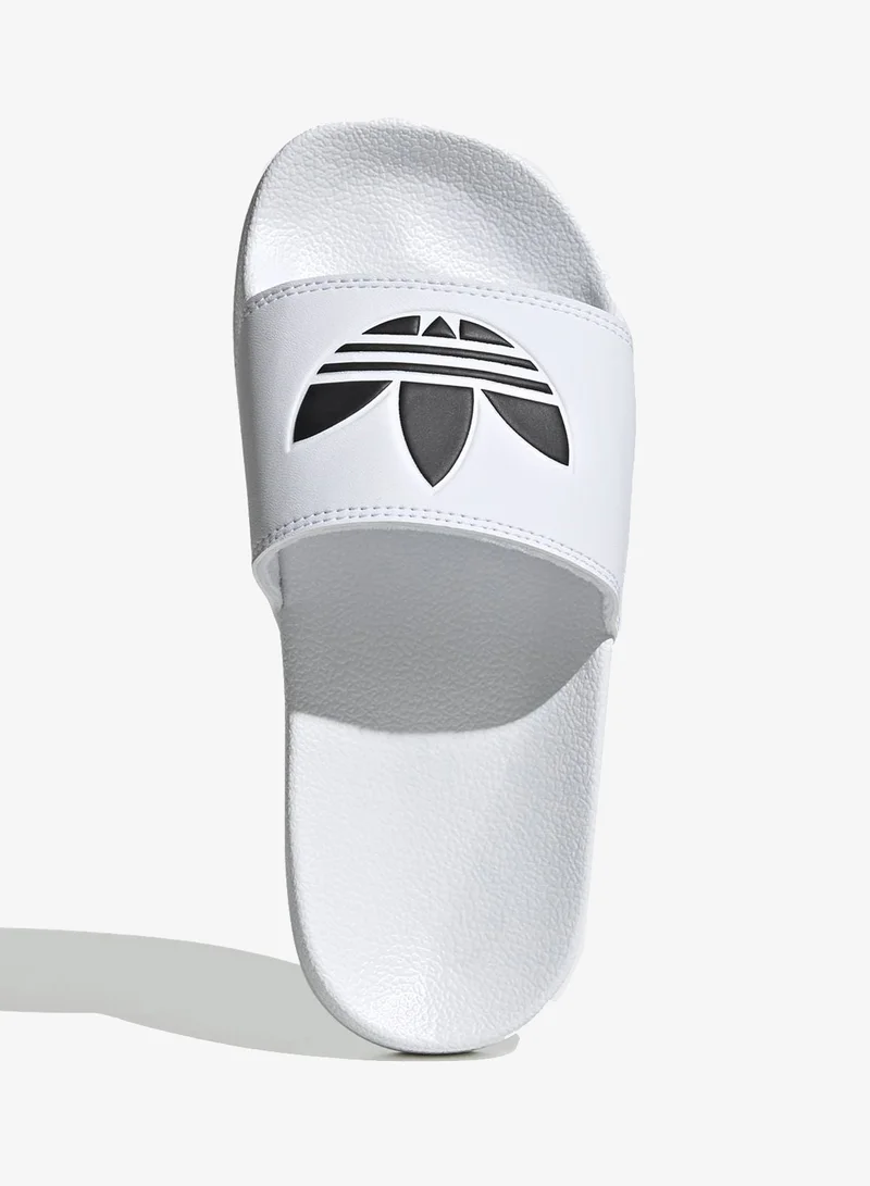 Adidas Originals FTWWHT/CBLACK/FTWWHT adidas ADILETTE LITE J White Originals Kids Slides  | Best Price UAE