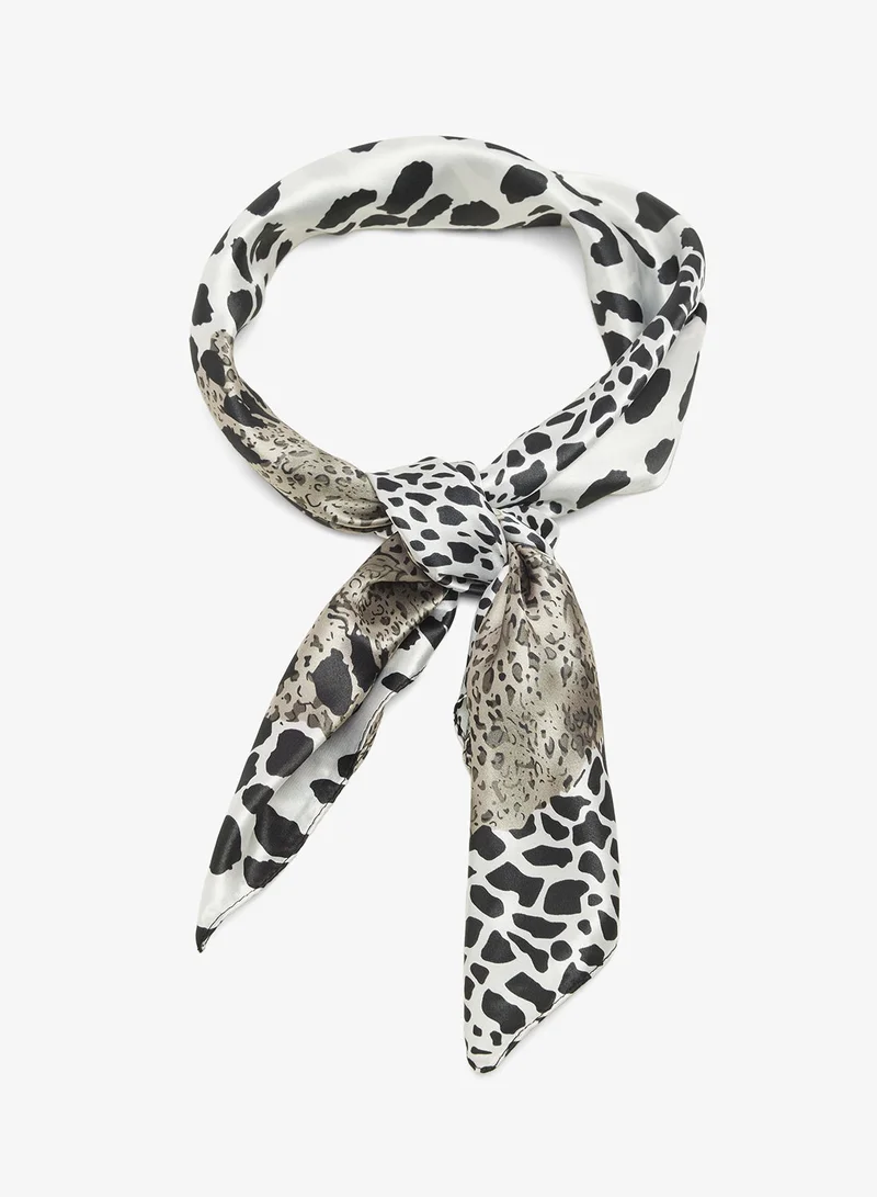 Ginger Silk Animal Print Summer Scarf