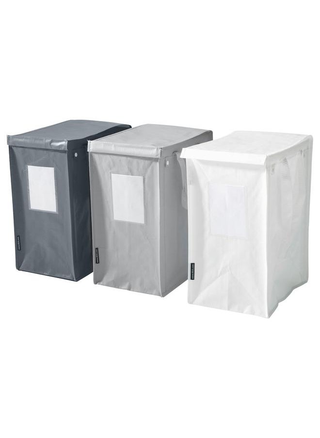 Waste sorting bag, white/dark grey/light grey, 22x35x45 cm/35 l - pzsku/Z0E885B093E1AD9751EA3Z/45/_/1740224756/d8e99b56-2315-4486-b87e-c5b5eabcc24b