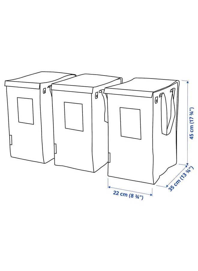 Waste sorting bag, white/dark grey/light grey, 22x35x45 cm/35 l - pzsku/Z0E885B093E1AD9751EA3Z/45/_/1740224758/4a919963-b646-4edb-a971-ce47e26107ce