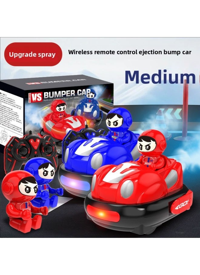 Generic Bumper Car Remote Control Car Double Battle Parent-child Children's Racing Drift Off-road Electric Carting Car Toy Boy-Color:Four-player Battle Version [egg Boy Bump Car-blue + Red] Gift Box-Scale:2 Sets Of Body Batteries [90 Minutes Of Battery Life] Free 2 Remote Control Batteries  - Image 5