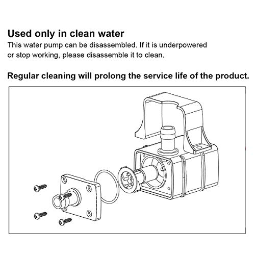 MOUNTAIN_ARK 2 Pack DC 12V Mini Submersible Water Pump 63 GPH for Aquarium, Fish Tank, Hydroponic, Fountain, Water Feature - Image 4