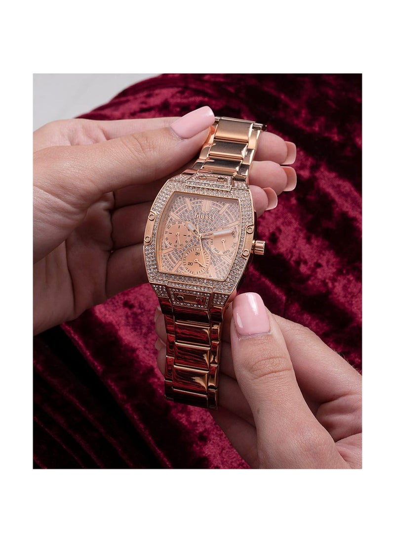 GUESS - Womens Phoenix RoseGold paved with crystals watch GW0104L3 - Image 1