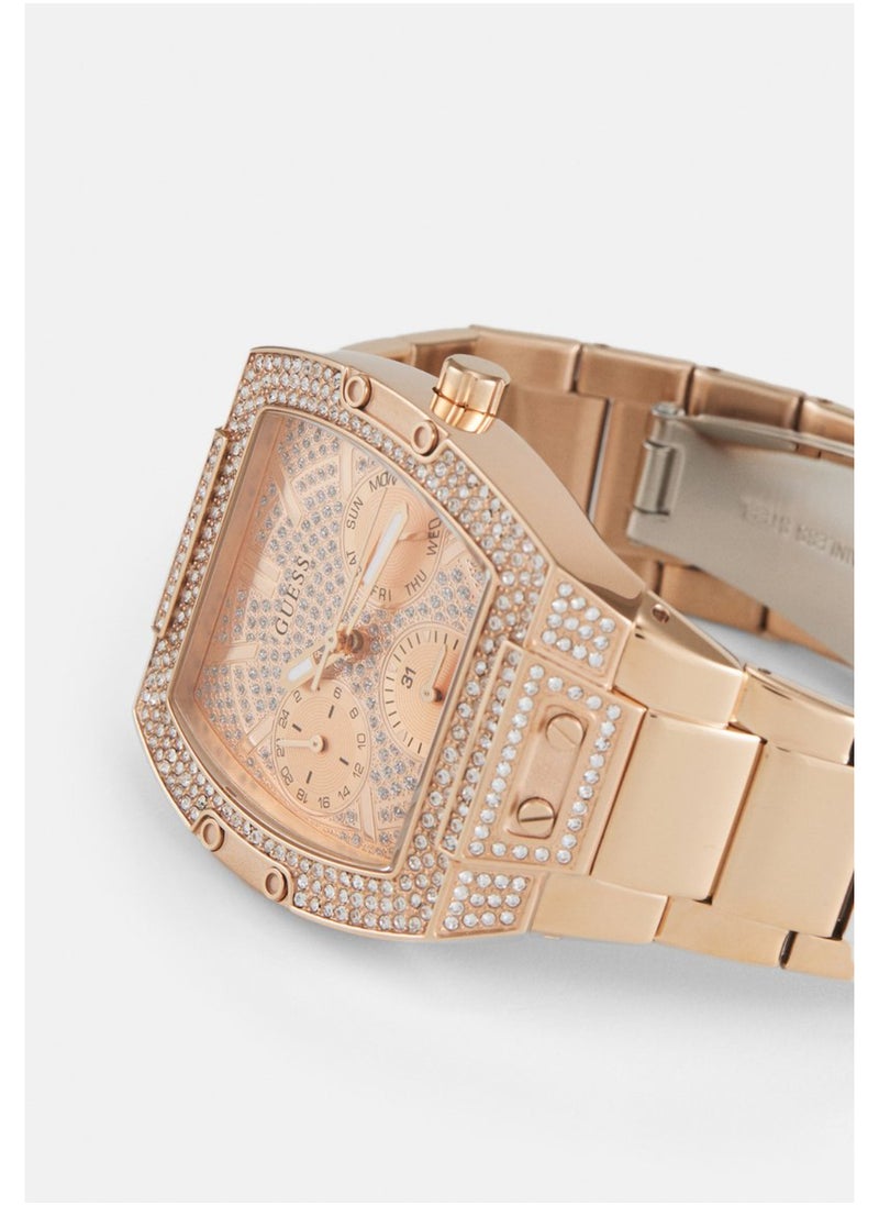 GUESS - Womens Phoenix RoseGold paved with crystals watch GW0104L3 - Image 1