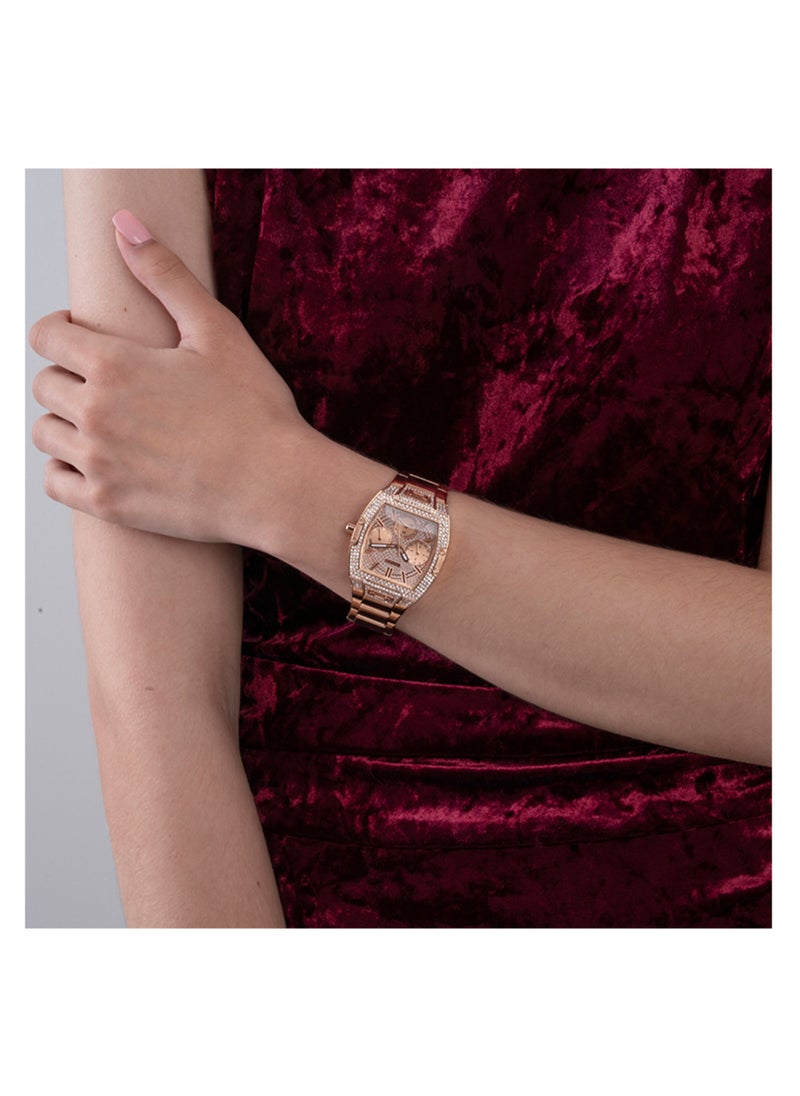 GUESS - Womens Phoenix RoseGold paved with crystals watch GW0104L3 - Image 1