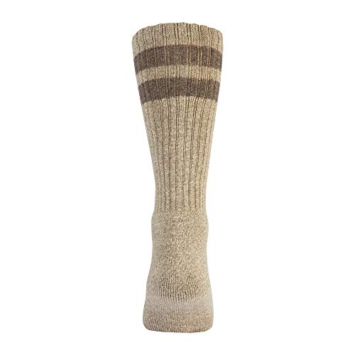 GOLDTOE Men's Harrington Crew Socks, Multipairs, Brown/Grey/Blue (6-Pairs), Large - Image 4