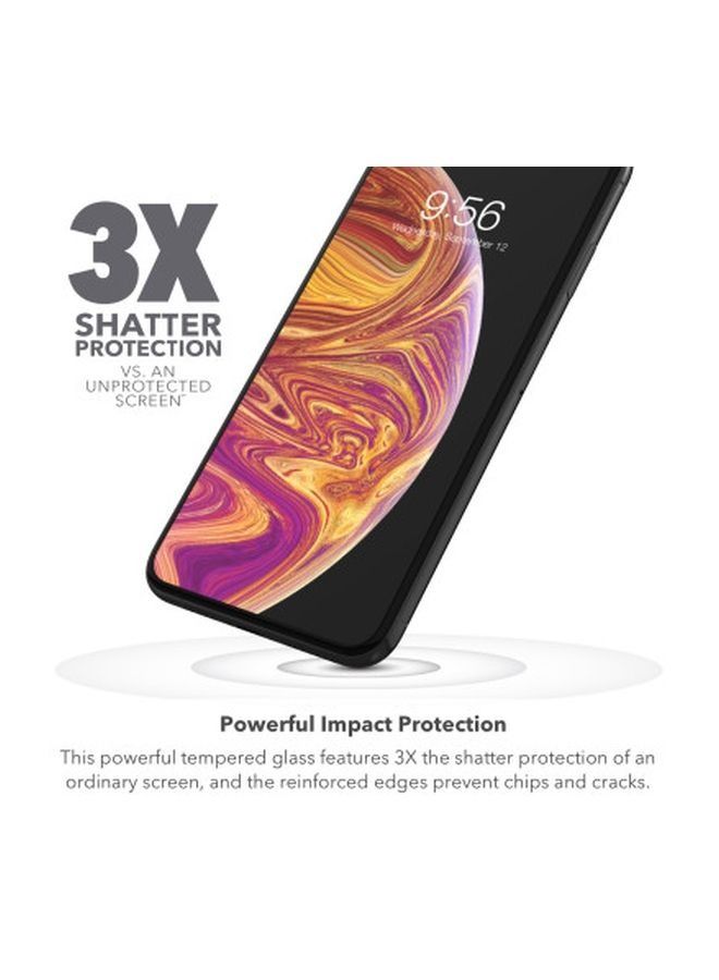 InvisibleShield Glass+ Privacy Tempered Glass Screen Protector For Apple iPhone XS Max Black - Image 3