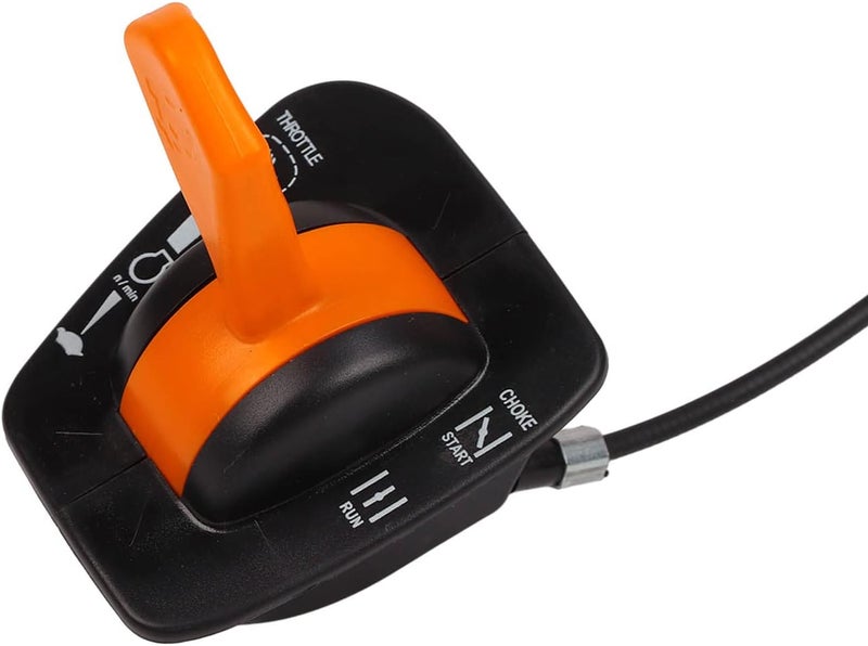 كابل تحكم في فتحة العادم (Throttle Choke Cable)، بديل لمحركات LA135، LA145، LA155، LA165، LA175، X140، طوله 53 سم، يعمل بواسطة مقبض واحد ومصنوع من مادة المعدن مع خليط ABS، يتميز بمتانة وأداء مستقر. - Image 3
