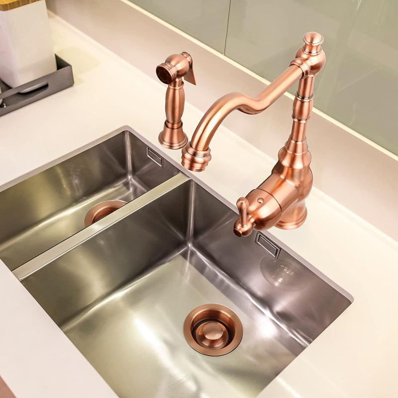 Akicon Kitchen Sink Copper Finish Garbage Disposal Flange Stopper, One Size Disposal Rim, Fit 3-1/2 Inch Standard Sink Drain Hole - Image 3