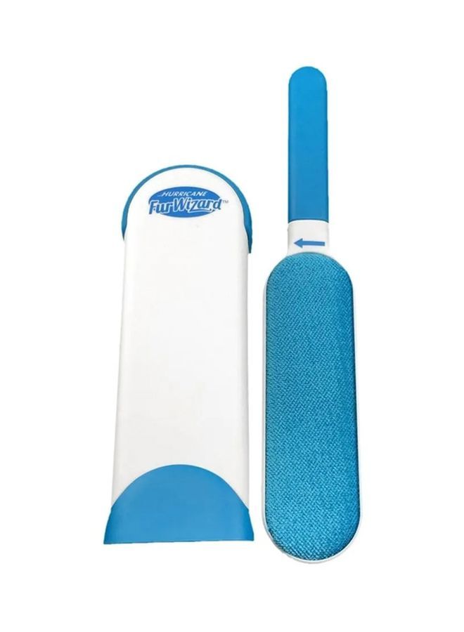 NIBEMINENT Portable Plastic Hair Cleaning Brush Tool Blue/White - Image 2