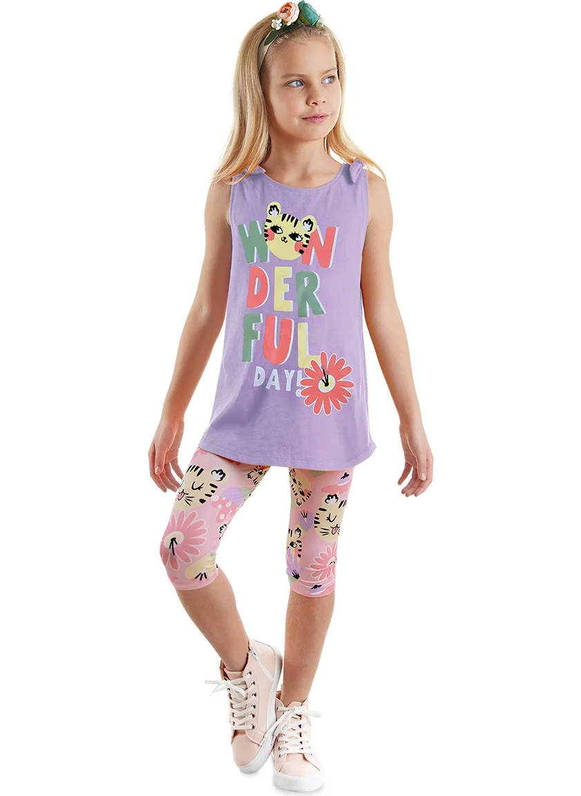 دينوكيدس Wonderful Cat Girl Tunic Tights Set