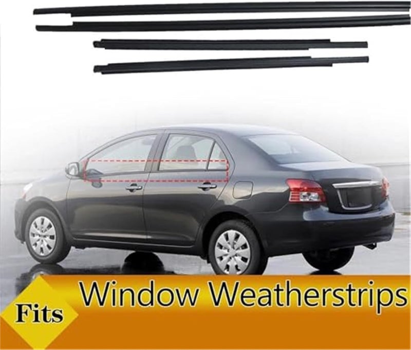 Vuzmode Window Door Seals for Toyota Yaris Sedan 2007-2016 - Image 4