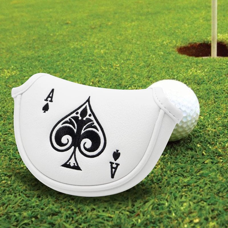 barudan golf غطاء مضرب جولف بارودان نصف ماليت غطاء رأس مضرب مغناطيسي واقي نادي لأوديسي، سكوتي كاميرون، تايلورميد، كليفلاند، إلخ - غطاء رأس مضرب ماليت متوسط - Image 2