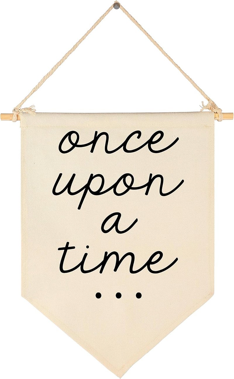 FYSIA Hold Her A Little Longer-Girl Nursery Sign-Girl Playroom Decor-Baby Girl Nursery Decor-Playroom Sign-Hanging Flag Banner Wall Sign Decor Gift for Baby Kids Girl Nursery Teen Room Playroom Front Door - Image 1