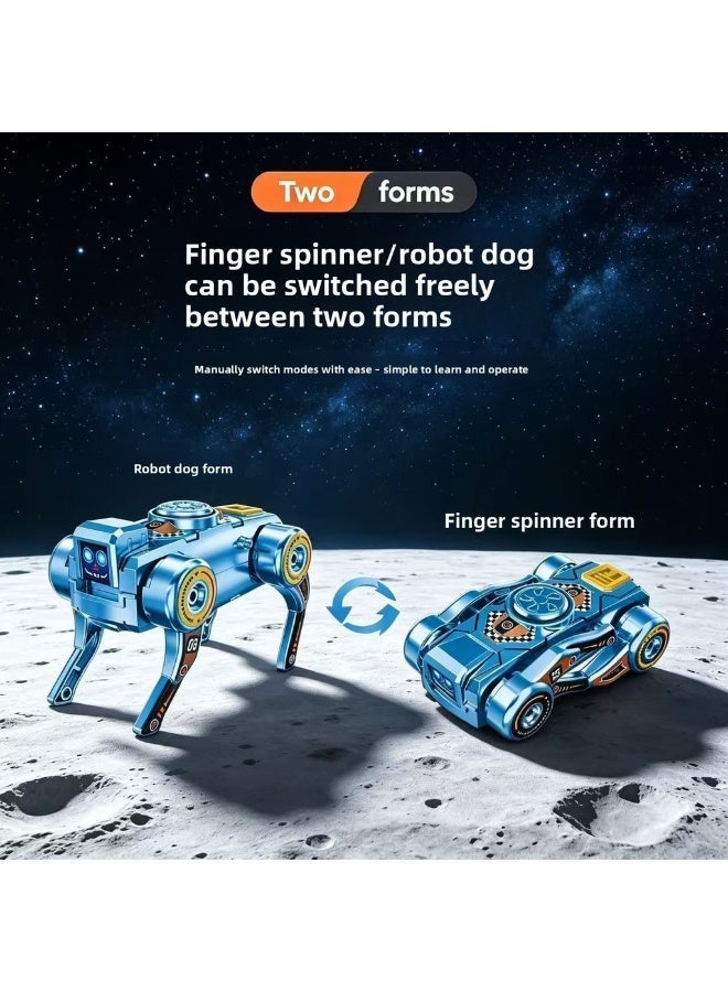 New Style Fidget Spinner Deformation Mechanical Dog, Fidget Spinner and Deformation Robot Dog Dual Form Switching, Decompression Toy - Image 1
