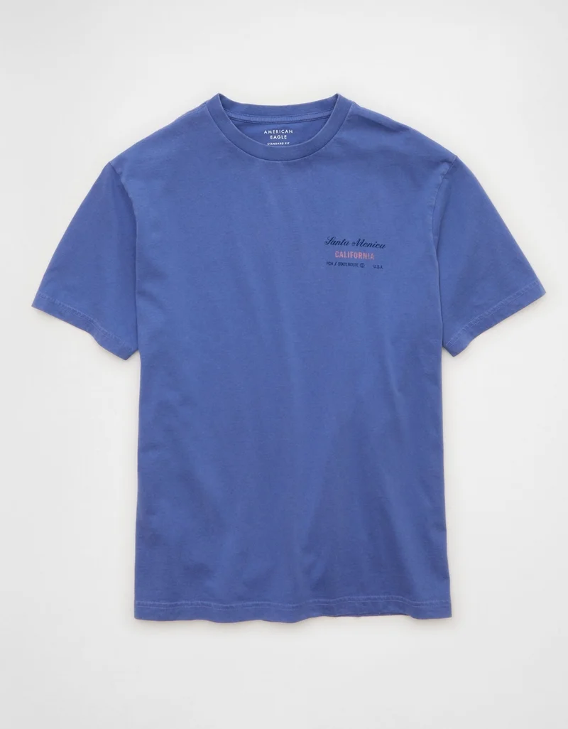American Eagle AE Standard Fit Destination Graphic T-Shirt