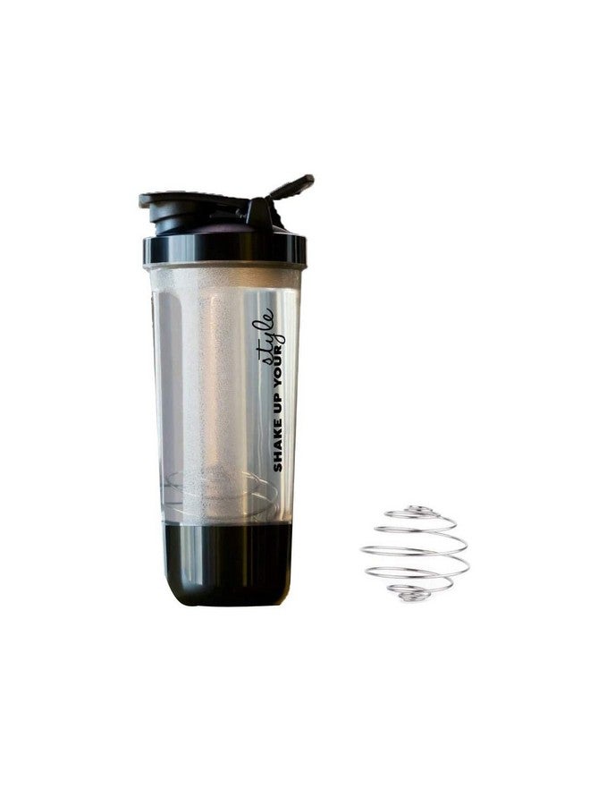 SADAGUN SADAGUN Pro Shaker Bottle 600ml | Leak-Proof BPA-Free Gym Shaker with Storage Compartment & Stainless Steel Blender Ball - Protein Or Powder Shake Bottle for Men & Women (Multicolor)  - Image 1