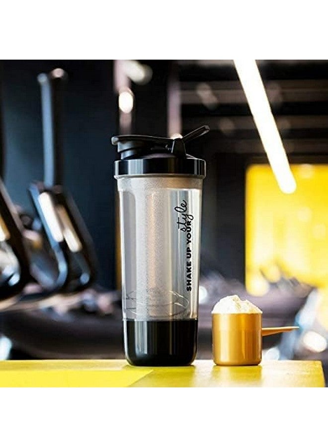 SADAGUN SADAGUN Pro Shaker Bottle 600ml | Leak-Proof BPA-Free Gym Shaker with Storage Compartment & Stainless Steel Blender Ball - Protein Or Powder Shake Bottle for Men & Women (Multicolor)  - Image 2