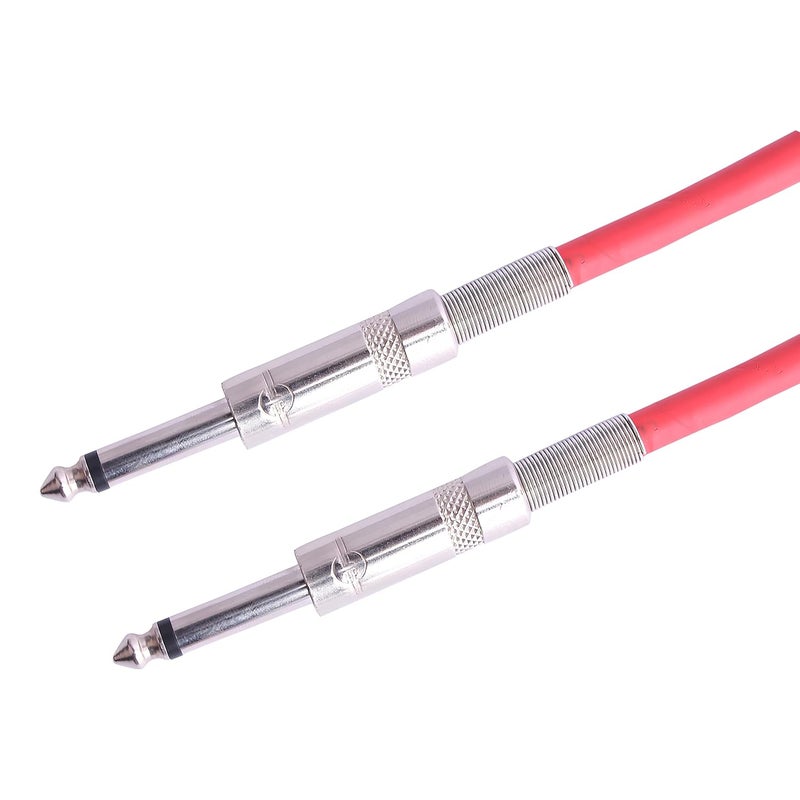 EKAAZ كابل جاك مونو 6.35 مم 1/4" TS – كابل باتش جيتار/كابل آلة موسيقية، ذكر إلى ذكر (5م) - Image 5