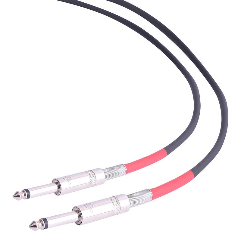 EKAAZ كابل جاك مونو 6.35 مم 1/4" TS – كابل باتش جيتار/كابل آلة موسيقية، ذكر إلى ذكر (5م) - Image 4