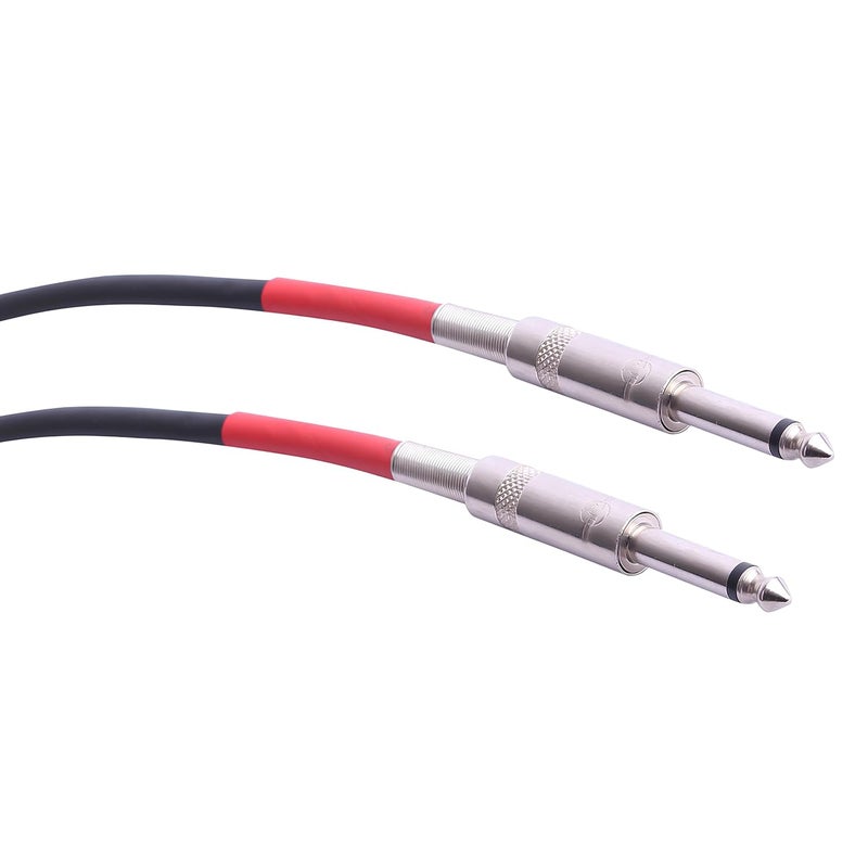 EKAAZ كابل جاك مونو 6.35 مم 1/4" TS – كابل باتش جيتار/كابل آلة موسيقية، ذكر إلى ذكر (5م) - Image 3