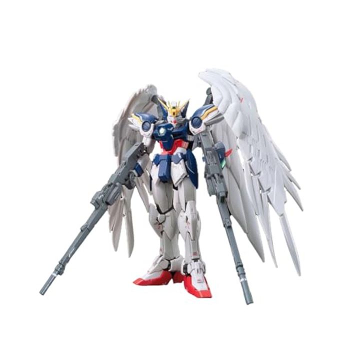 BANDAI SPIRITS Bandai Hobby Gundam Wing Real Grade 1/144 Endless Waltz 17 Wing Gundam Zero Model Kit - Image 1