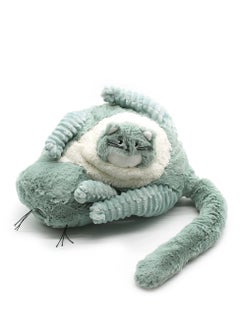 Les Deglingos Miaou the Cat Mom & Baby Plush Set - Soft Mint Plush with Hidden Kitten, Eco-Friendly Cuddle Toy Safe from Birth  - Image 5