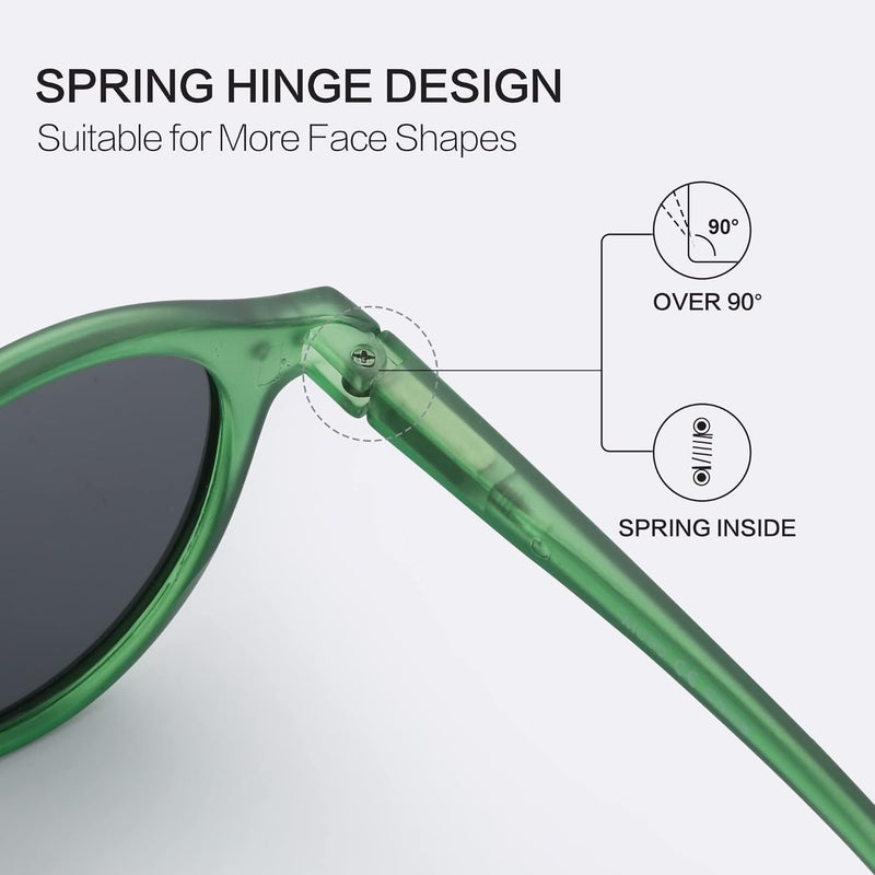 ZENOTTIC Polarized Round Sunglasses, Stylish Small Sunglasses for Men and Women Retro Classic, Multi-Style Selection - Image 4