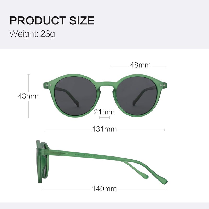 ZENOTTIC Polarized Round Sunglasses, Stylish Small Sunglasses for Men and Women Retro Classic, Multi-Style Selection - Image 5