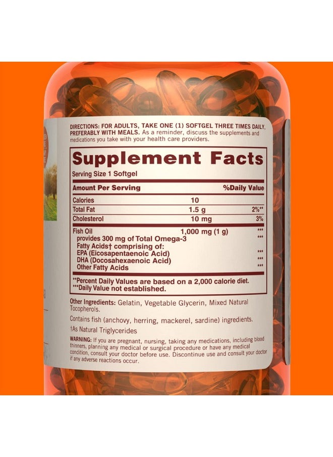 Sundown - Fish Oil 1000 Mg 200 Softgels - Image 1