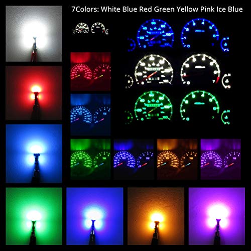 WLJH High Bright White Instrument Panel Cluster Gauge Speedometer Tachometer Indicator Warning Lamp Bulb Full Led Light Kits Package for 1997-2001 Toyota Camry, Pack of 29 - Image 3
