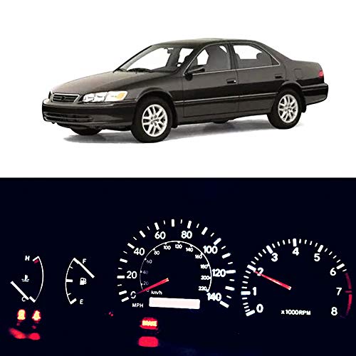 WLJH High Bright White Instrument Panel Cluster Gauge Speedometer Tachometer Indicator Warning Lamp Bulb Full Led Light Kits Package for 1997-2001 Toyota Camry, Pack of 29 - Image 1