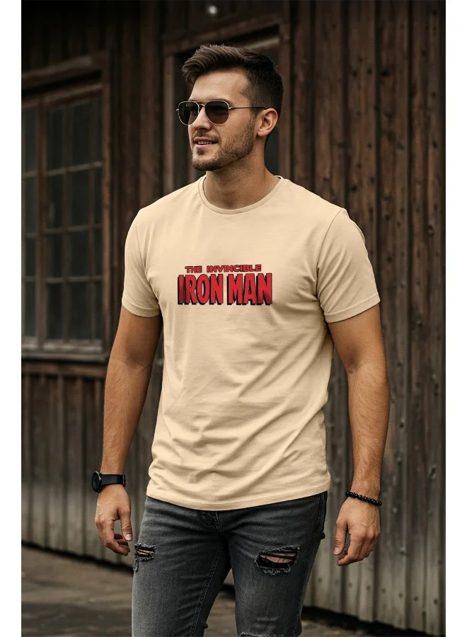 Veirdo Veirdo® Official Marvel Merchandise for Men's 100% Cotton Graphic Print Regular Fit Round Neck T-Shirt Swan White Colour in XL Size