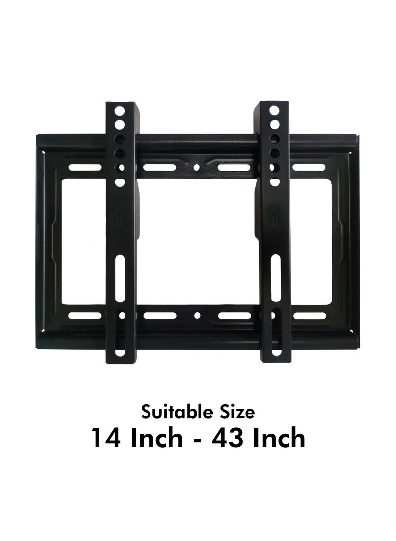 Visio Fixed TV Wall Mount Bracket | Fits 14–43 Inch Screens | VESA 200x200mm | Heavy-Duty Cold Rolled Steel | Model VBF1443 - Image 1