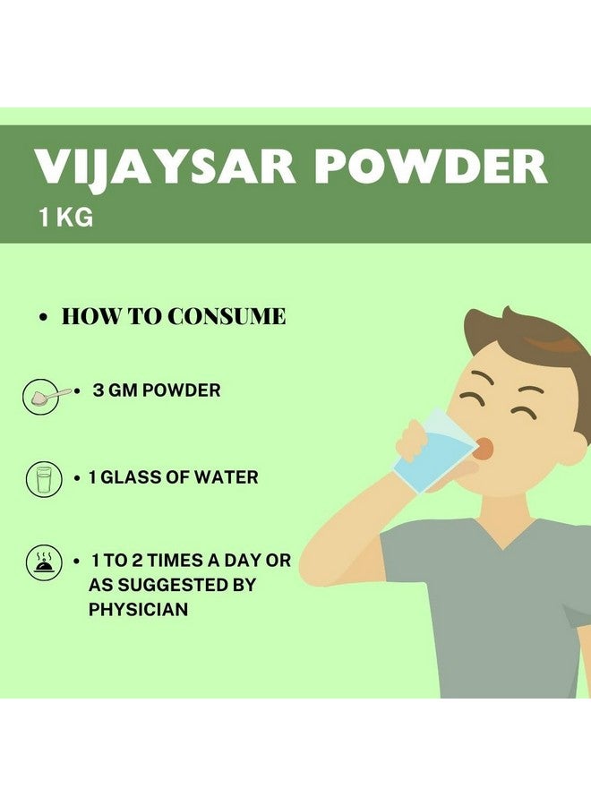 HERBAL HILLS Herbal Hills Vijaysar Powder (Pterocarpus Marsupium) | 1 Kg Pack  - Image 4
