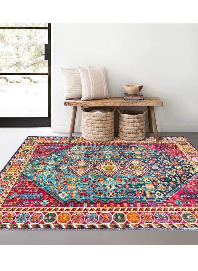 keke Ethnic Style Living Room Carpet imitation Cashmere with Dot Plastic Bottom 200X300cm Style-5  - Image 1