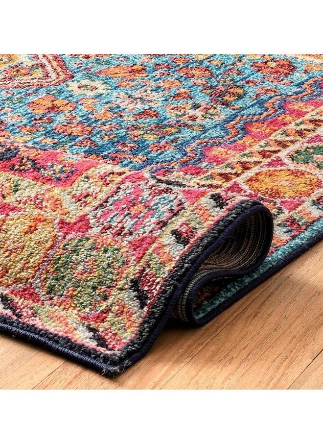 keke Ethnic Style Living Room Carpet imitation Cashmere with Dot Plastic Bottom 200X300cm Style-5  - Image 5