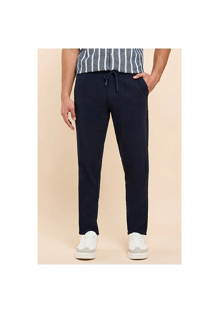 Solid Pants with Drawstring Waist