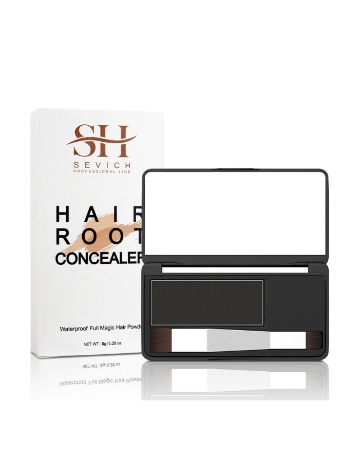 Sevich Root Touch up, Hairline Powder with Brush, Instantly Conceals Hair Loss, Thinning Gray Hair Shadow Toppers for Women u0026 Men, 48H Makeup Lasting, 8g Large Capacity - Image 1