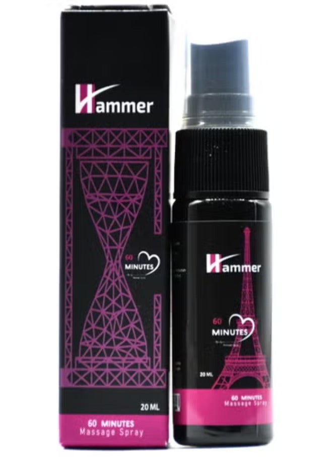 Hammer 60 Minutes Massage Spray 20 ml Masculan And 10-Piece Anatomic Type 4 Condom Set - Image 2