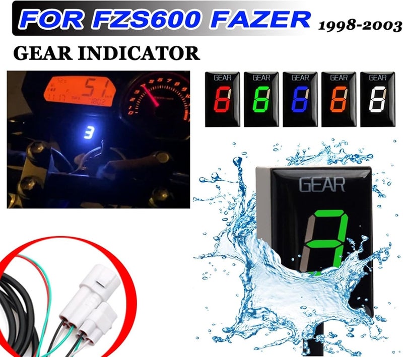 DEMULAX Motorcycle Gear Speed Indicator for Yamaha Fzs600 - Image 4