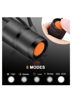ARCOON ARCOON Ultra-Bright Flashlights, 2000 Lumens XML-T6 LED Tactical Flashlight, Zoomable Adjustable Focus, IP65 Water-Resistant, Portable, 5 Light Modes for Indoor and Outdoor,Camping,Emergency,Hiking (1 Pack)  - Image 5