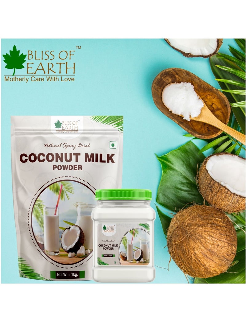 BLISS OF EARTH 1KG Coconut Milk Powder Natural Spray Dried Great for tea coffee gravies sweet making - Image 4